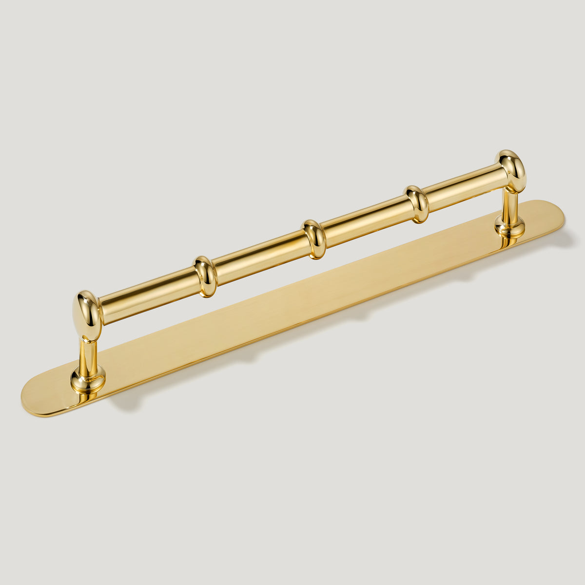 PEYTON Traditional D Bar Handle - Unlacquered Brass - Plank Hardware