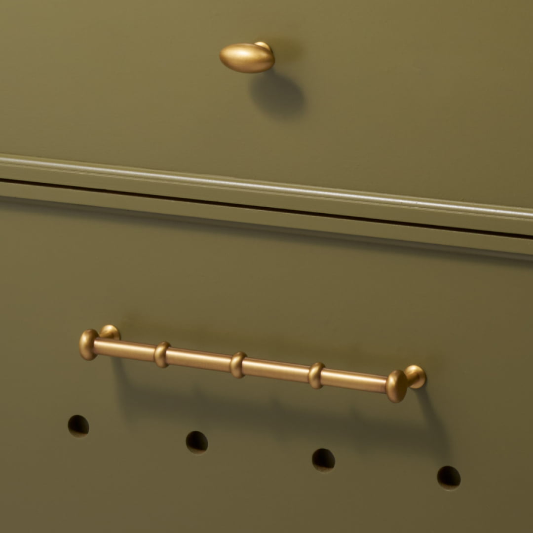 PEYTON Traditional D Bar Pull - Heirloom Brass - Plank Hardware