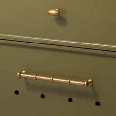PEYTON Traditional D Bar Pull - Heirloom Brass - Plank Hardware