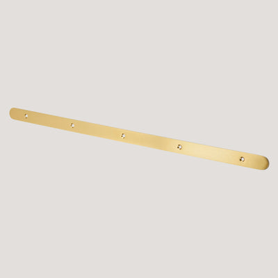 Plank Hardware Accessories ELNA 5 Hook Backplate - Brass