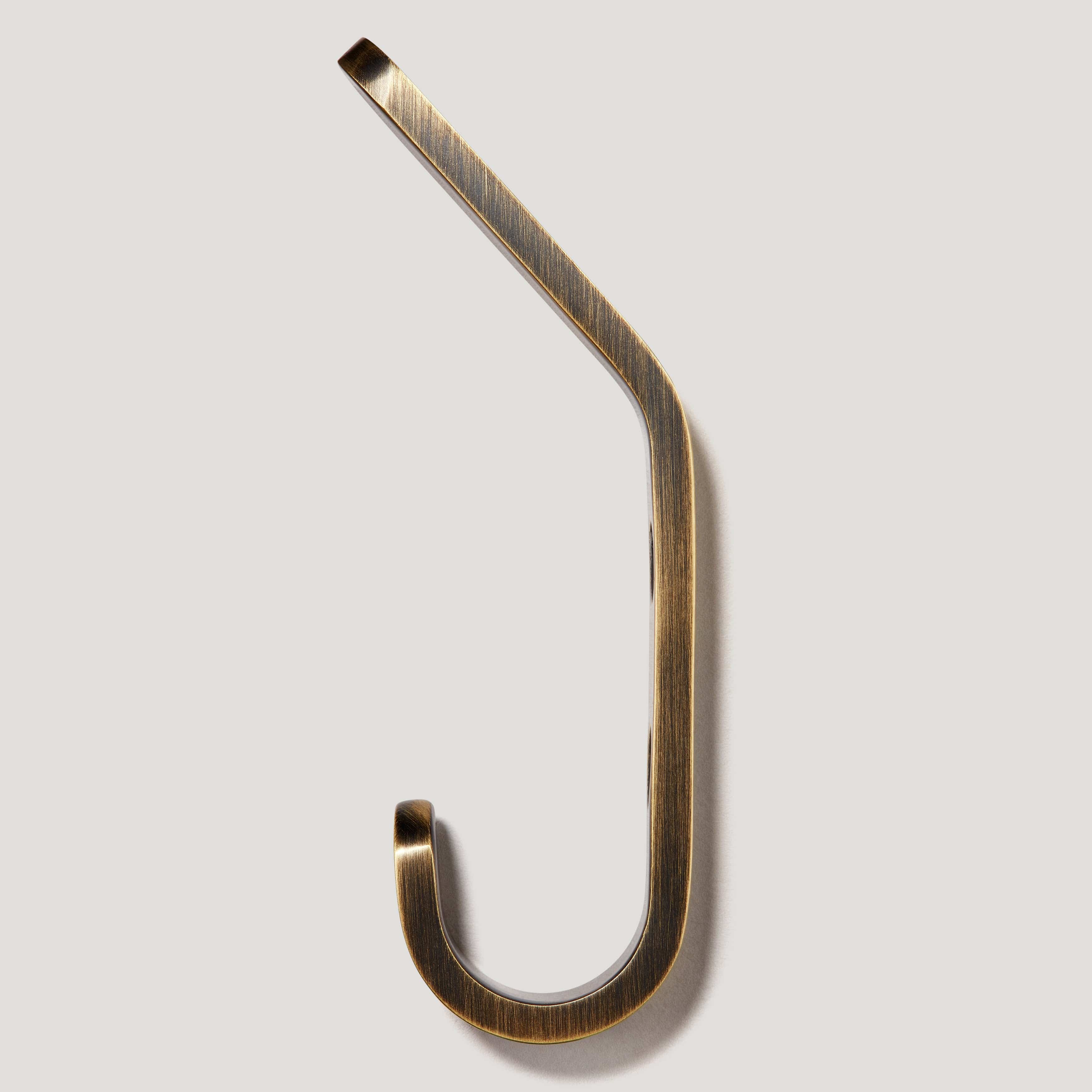 Plank Hardware Accessories HOFFMAN Tapered Top Hook - Antique Brass