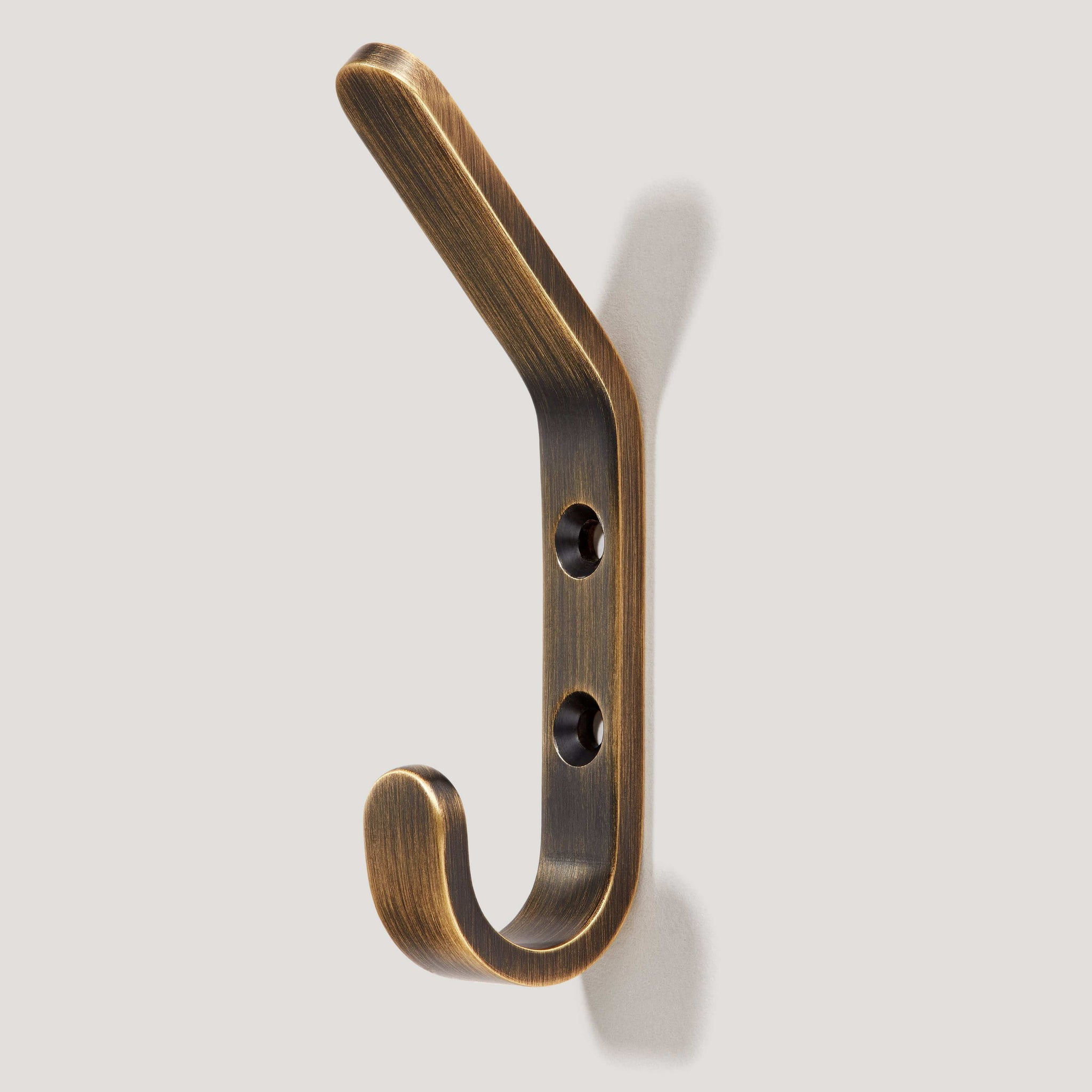 Streamline Style Brass Coat Hook In Antique-By-Hand, 48% OFF