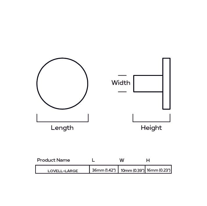 Plank Hardware Accessories LOVELL Circular Hook - Burgundy