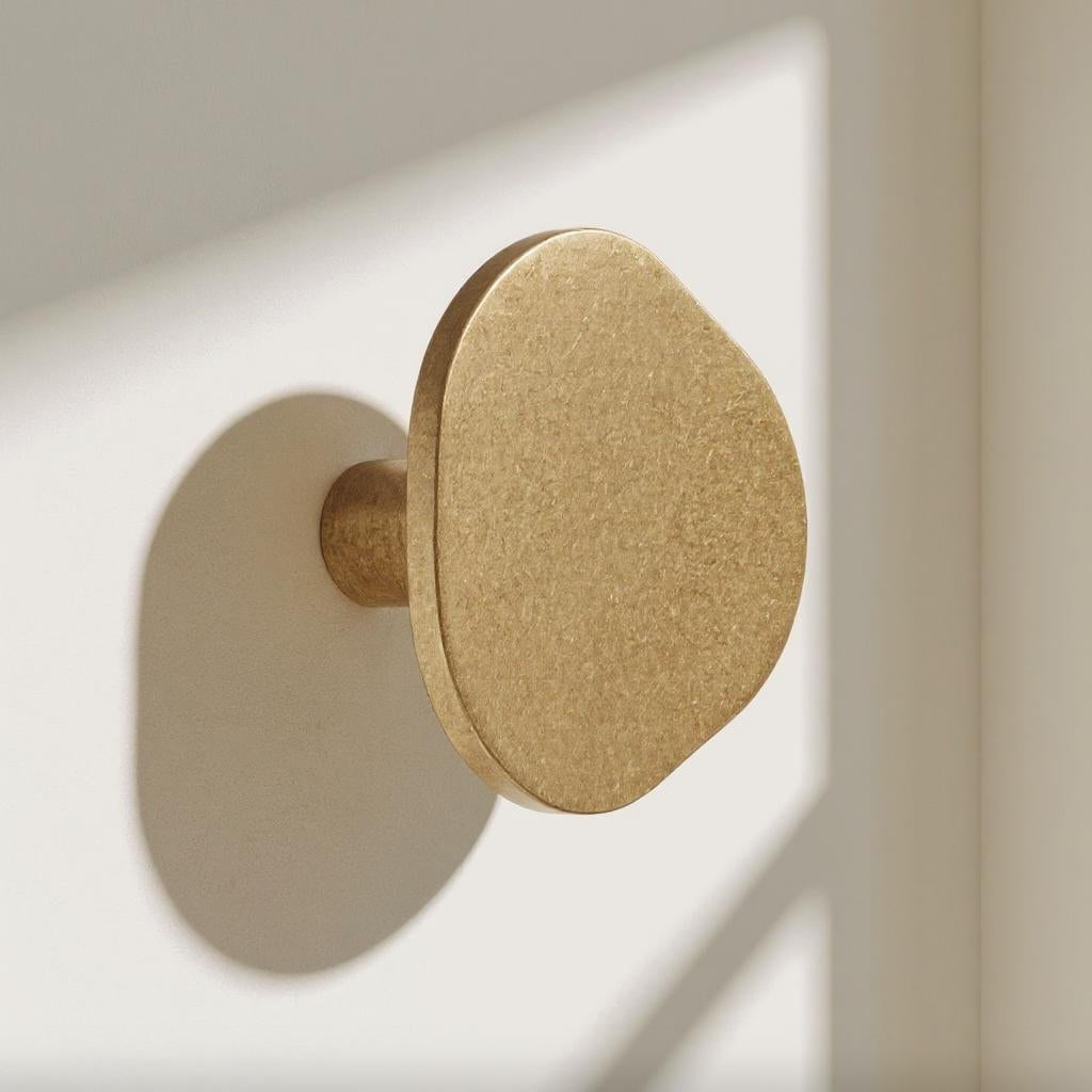 Plank Hardware Accessories PEBBLE Organic Hook - Aged Brass