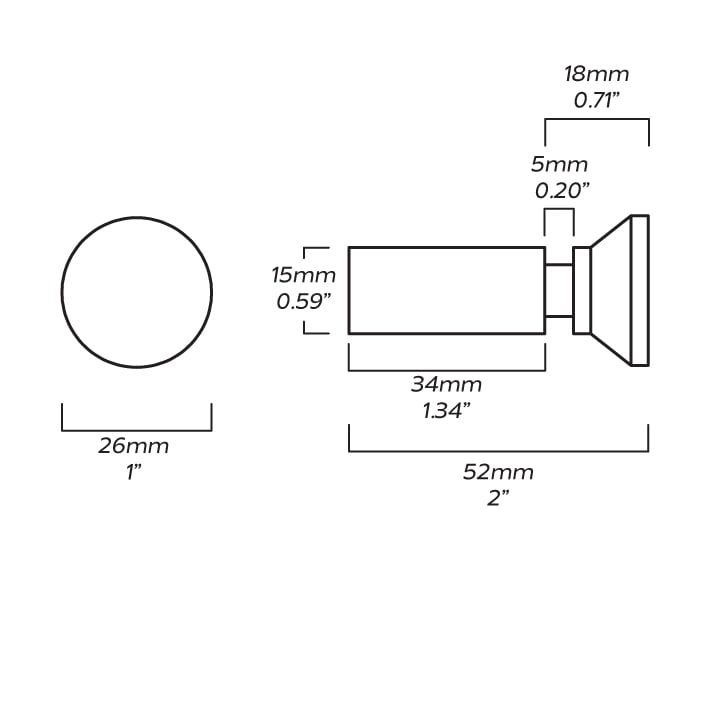 Plank Hardware Accessories PULLMAN Hook - Brass