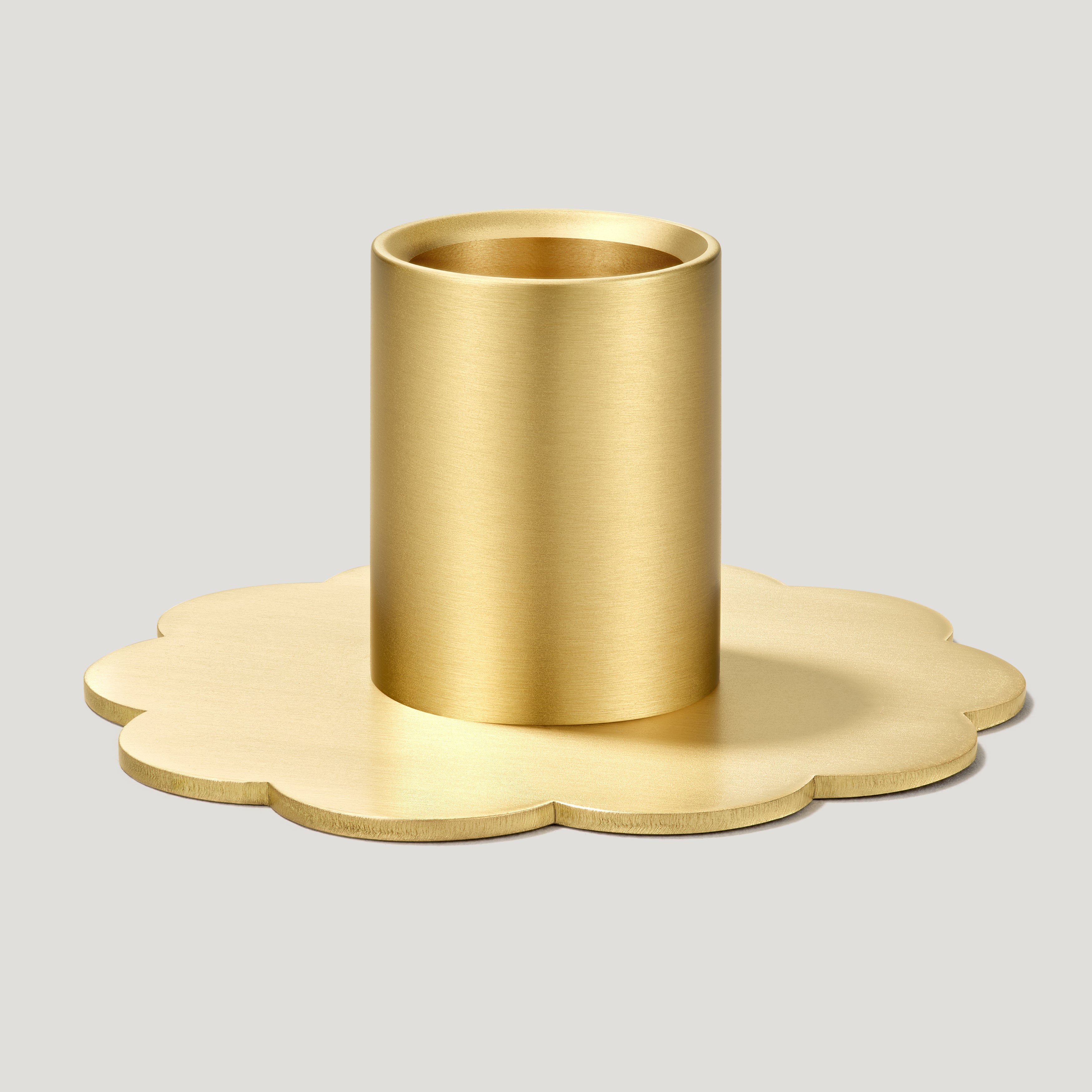 Plank Hardware Accessories SCALLOP Candle Stick Holder - Brass