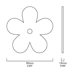 Plank Hardware Cabinetry ADA Flower Backplate - Antique Brass