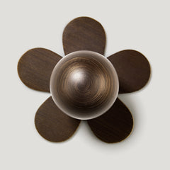 Plank Hardware Cabinetry ADA Flower Backplate - Antique Brass