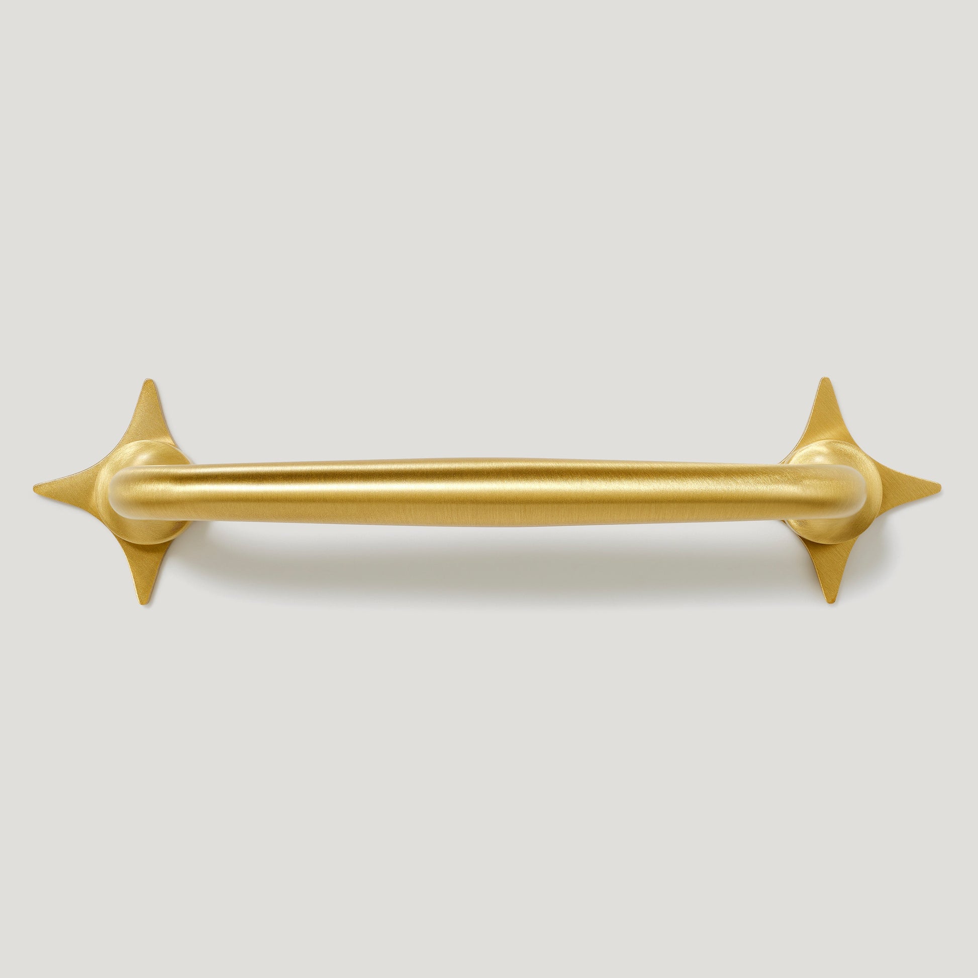 Plank Hardware Cabinetry ADA Handle with Star Backplates - Brass