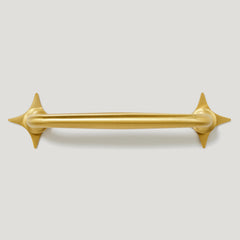 Plank Hardware Cabinetry ADA Handle with Star Backplates - Brass