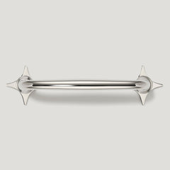 Plank Hardware Cabinetry ADA Pair of Small Cross Handle Backplate - Polished Nickel