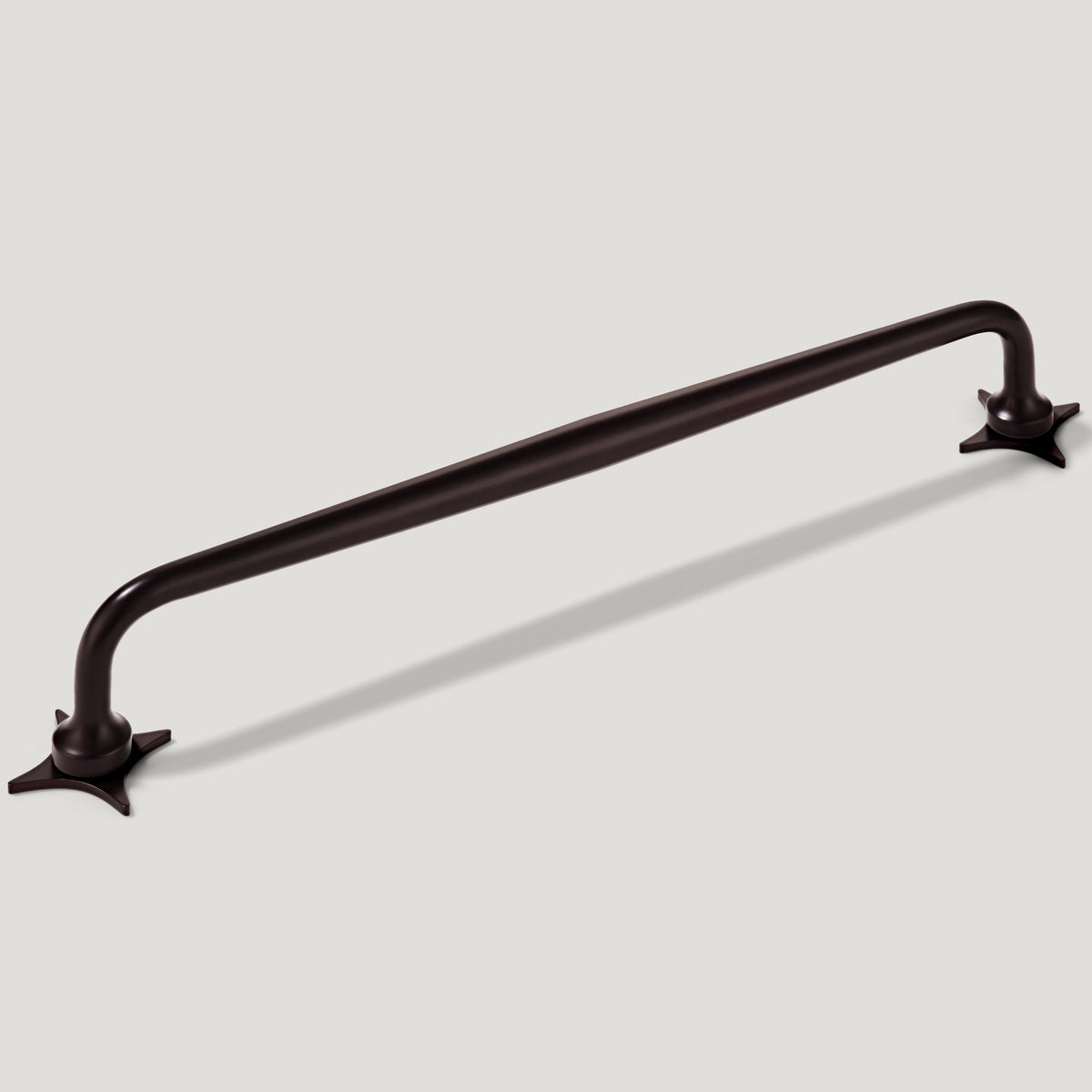 Plank Hardware Cabinetry ADA Pair of Small Star Handle Backplates - Blackened Bronze