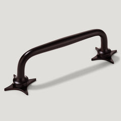 ADA Handle with Star Backplates - Blackened Bronze