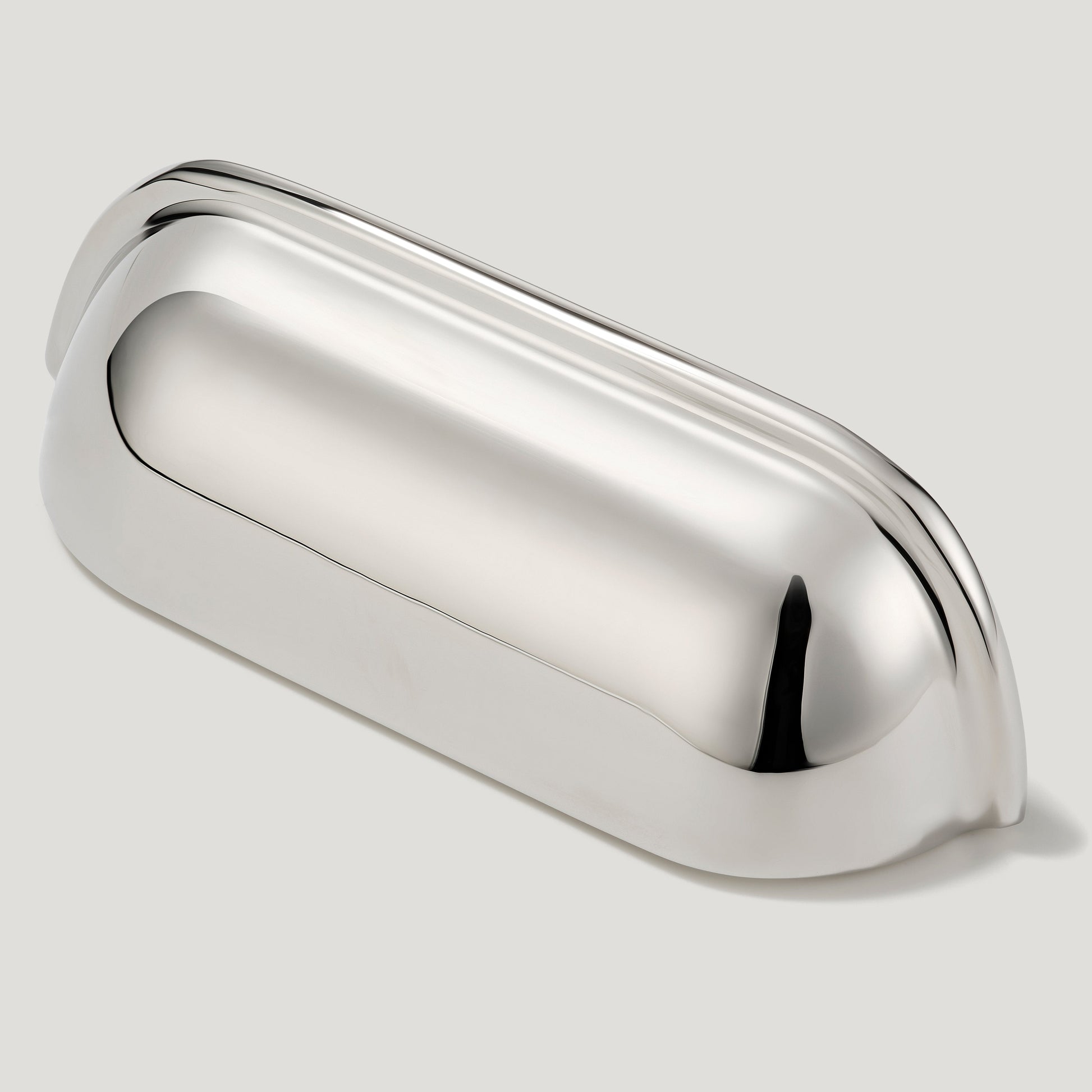 Plank Hardware Cabinetry 102mm (76mm CC) ALBANY 102mm Cup Pull - Polished Nickel