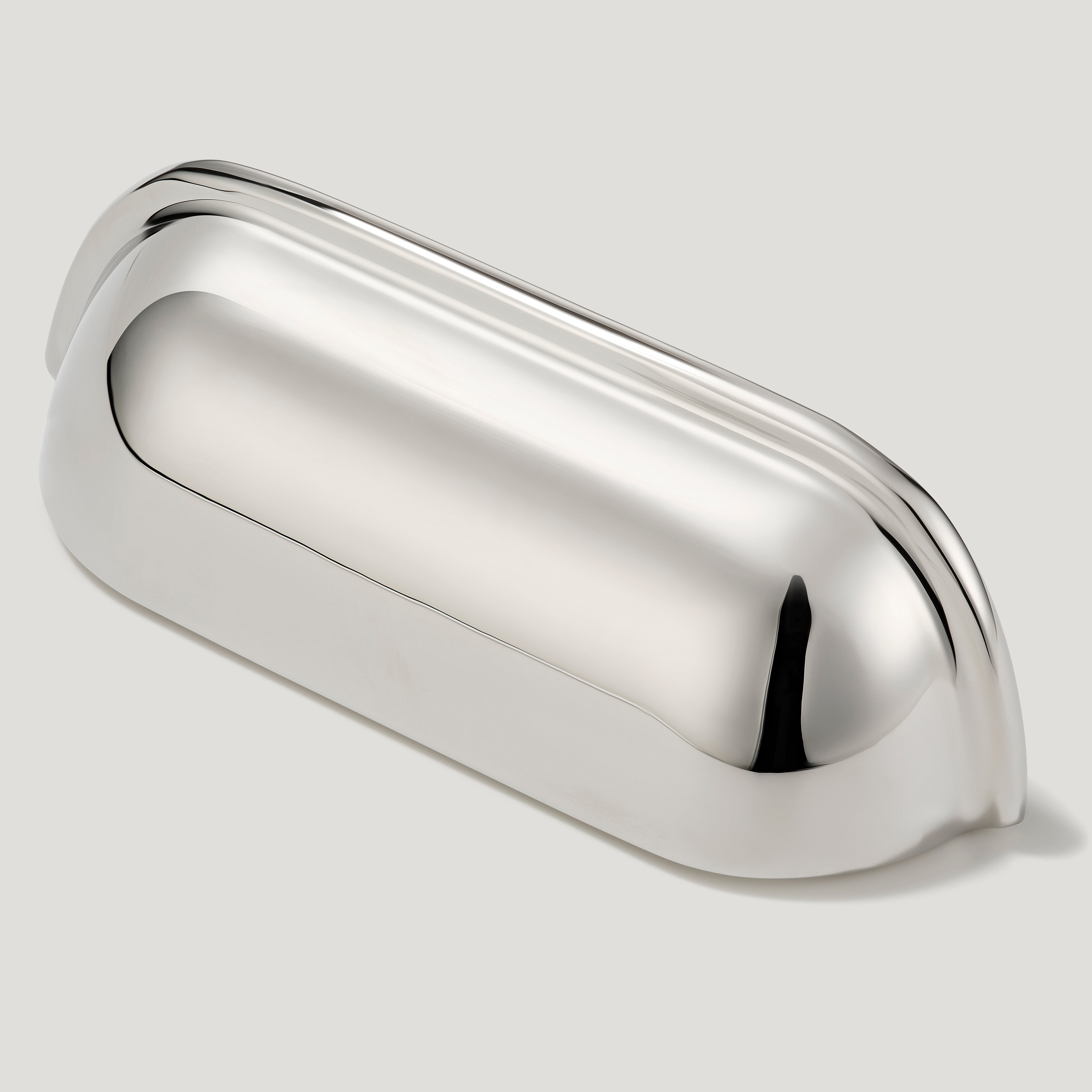 Plank Hardware Cabinetry 102mm (76mm CC) ALBANY 102mm Cup Pull - Polished Nickel