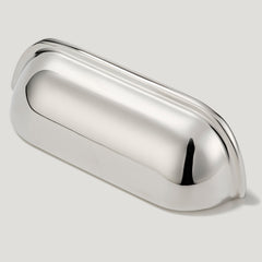 Plank Hardware Cabinetry 102mm (76mm CC) ALBANY 102mm Cup Pull - Polished Nickel