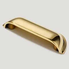 Plank Hardware Cabinetry 102mm (76mm CC) ALBANY 102mm Cup Pull - Unlacquered Brass