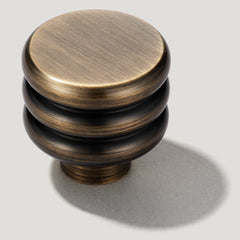 Plank Hardware Cabinetry ALVA 30mm Knob -  Antique Brass