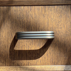 Plank Hardware Cabinetry ALVA D Bar Handle -  Antique Brass