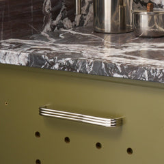 Plank Hardware Cabinetry ALVA Tubular D Bar Handle - Polished Nickel