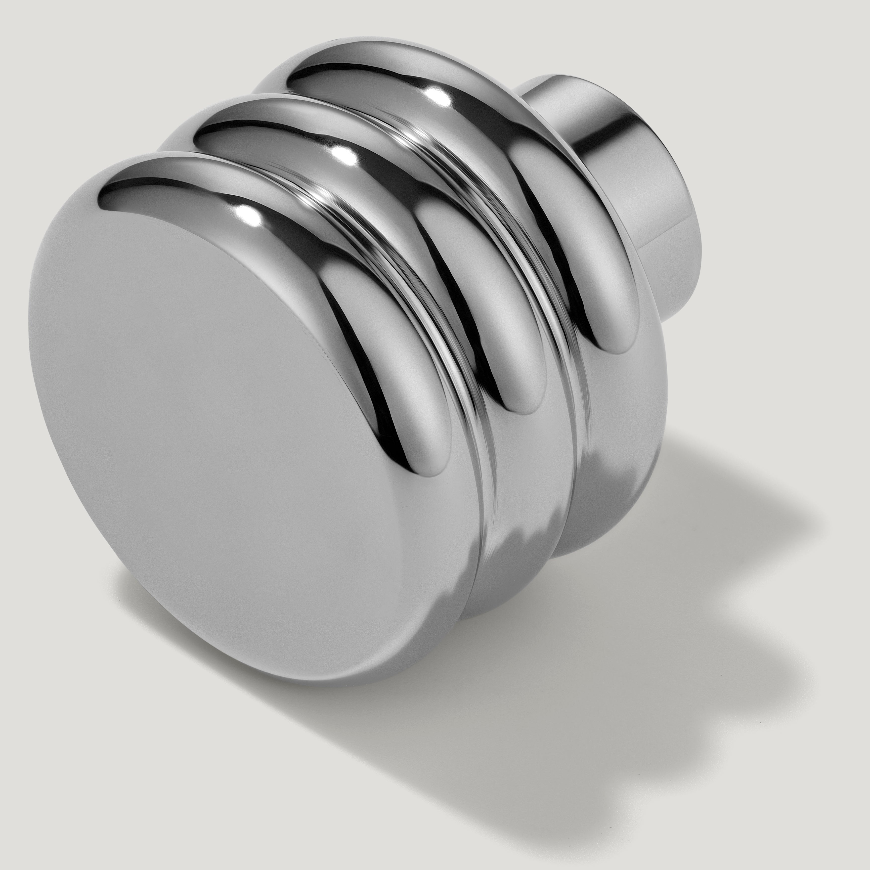Plank Hardware Cabinetry Cabinet Knob only ALVA Tubular Knob - Polished Nickel