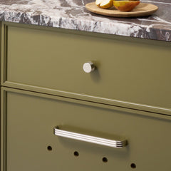 Plank Hardware Cabinetry ALVA Tubular Knob - Polished Nickel