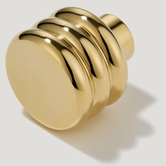 Plank Hardware Cabinetry ALVA Tubular Knob - Unlacquered Brass
