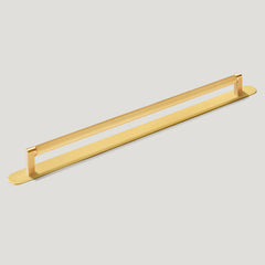 Plank Hardware Cabinetry BECKER Grooved D-Bar Handle - Brass