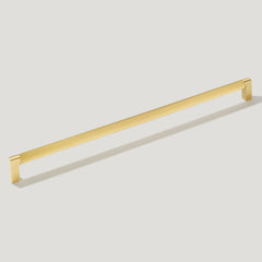 Plank Hardware Cabinetry BECKER Heavyweight 470mm D Bar Handle - Brass