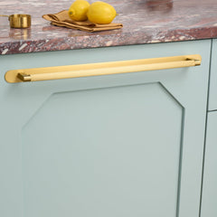 Plank Hardware Cabinetry BECKER Heavyweight D Bar Appliance Pull - Brass