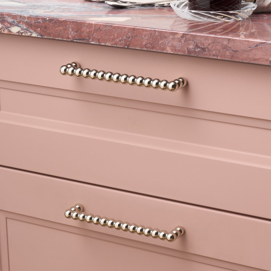 Plank Hardware Cabinetry 175mm (160mm CC) BOBBIN 175mm Handle - Polished Nickel