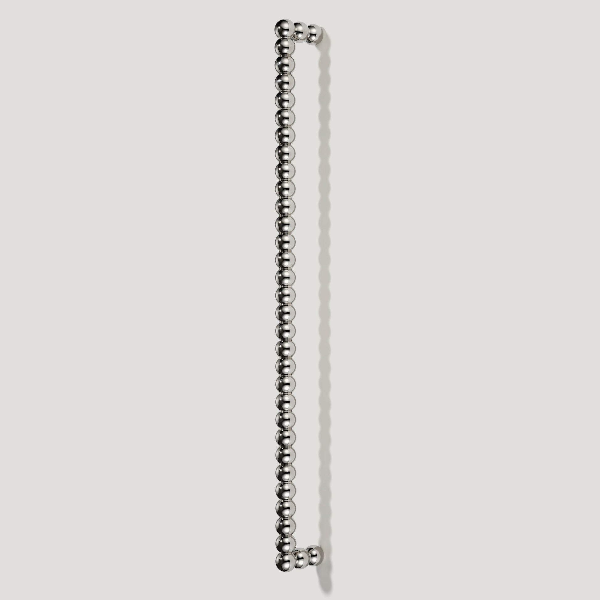 Plank Hardware Cabinetry 476mm (457mm CC) BOBBIN 476mm Heavyweight Handle - Polished Nickel