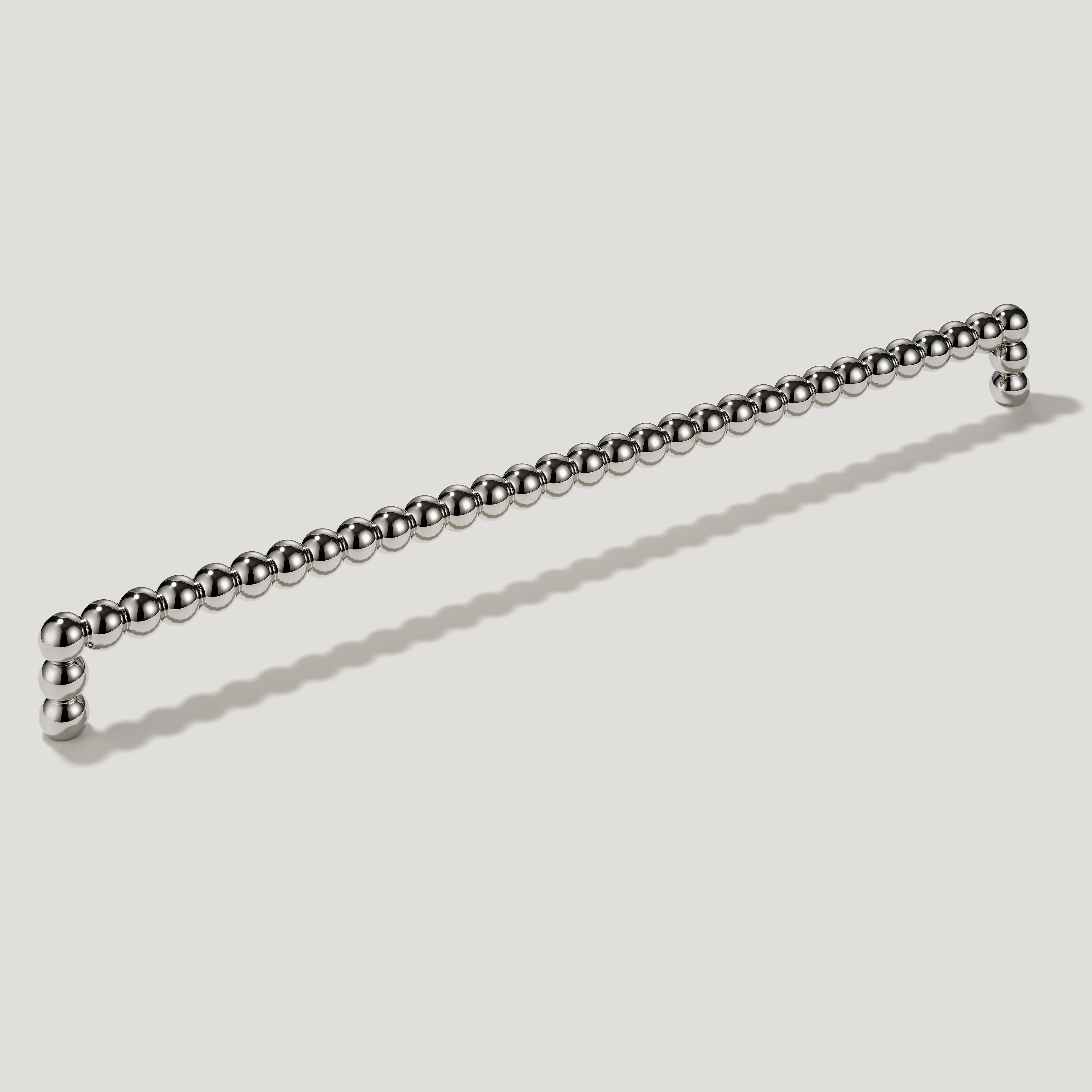 Plank Hardware Cabinetry 476mm (457mm CC) BOBBIN 476mm Heavyweight Handle - Polished Nickel