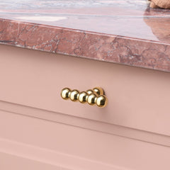 Plank Hardware Cabinetry 60mm BOBBIN 60mm Single T Handle - Unlacquered Brass