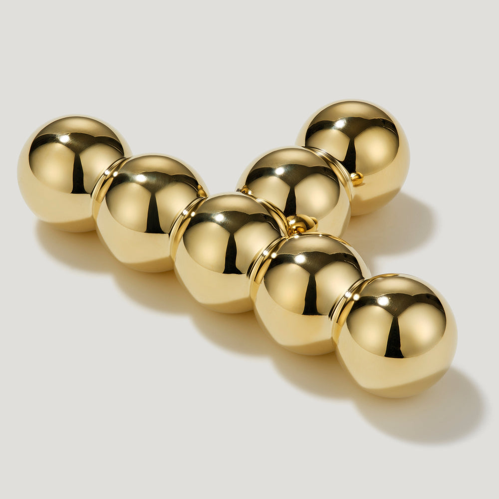 BOBBIN Single T Handle - Unlacquered Brass