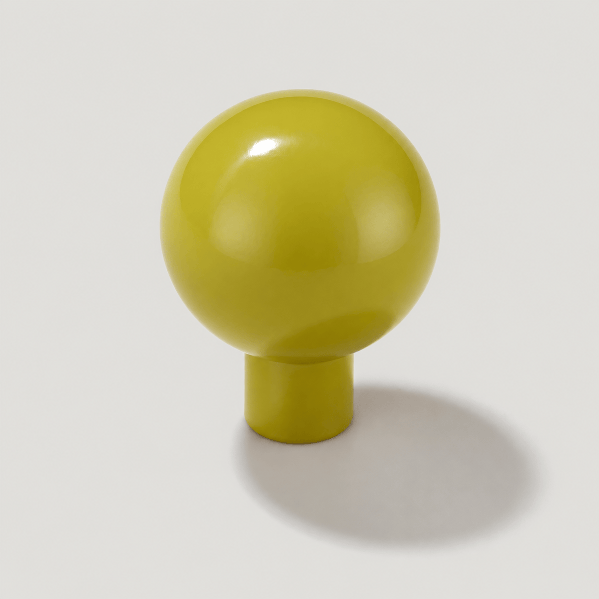 Plank Hardware Cabinetry BOBBIN Ball Knob - Chartreuse
