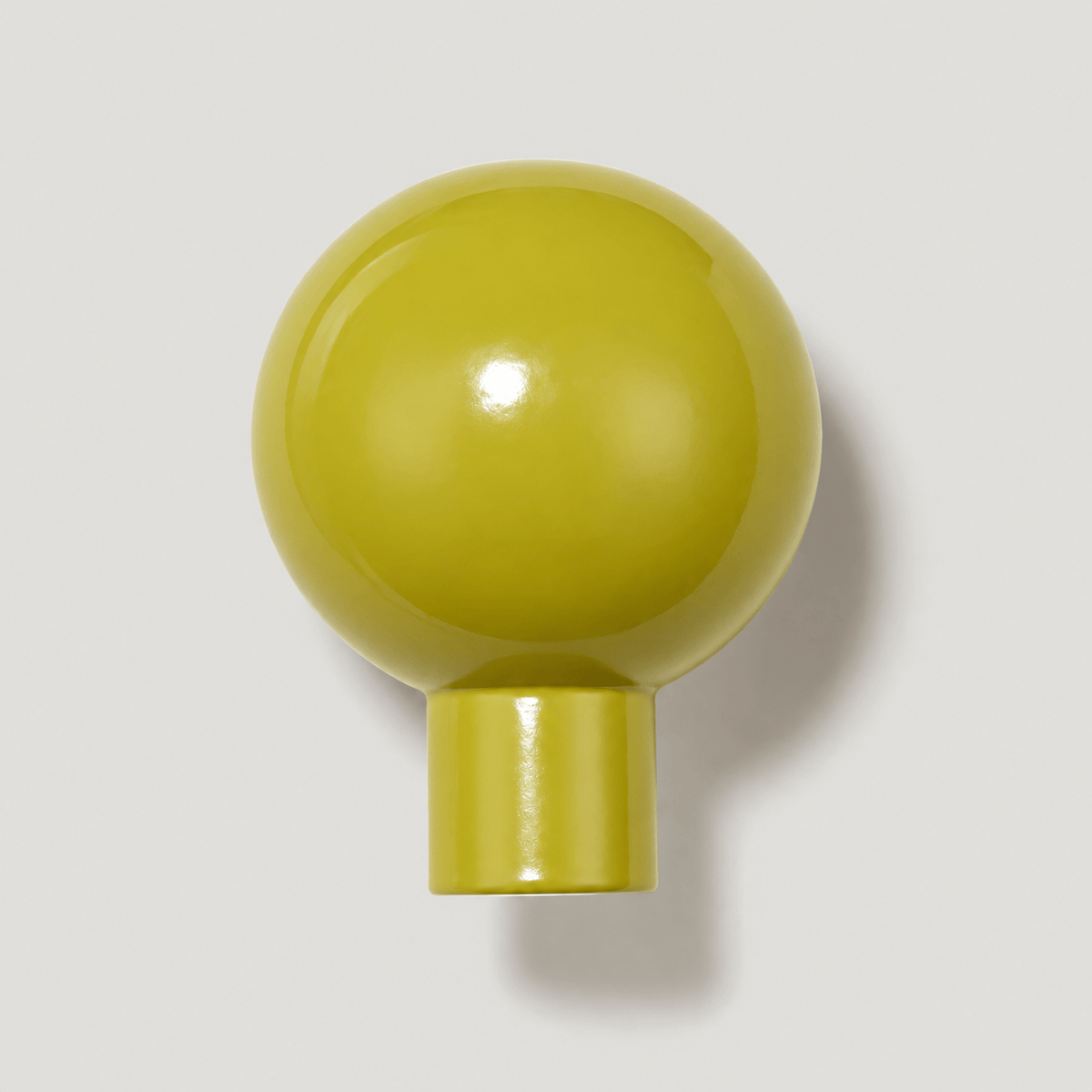 Plank Hardware Cabinetry BOBBIN Ball Knob - Chartreuse