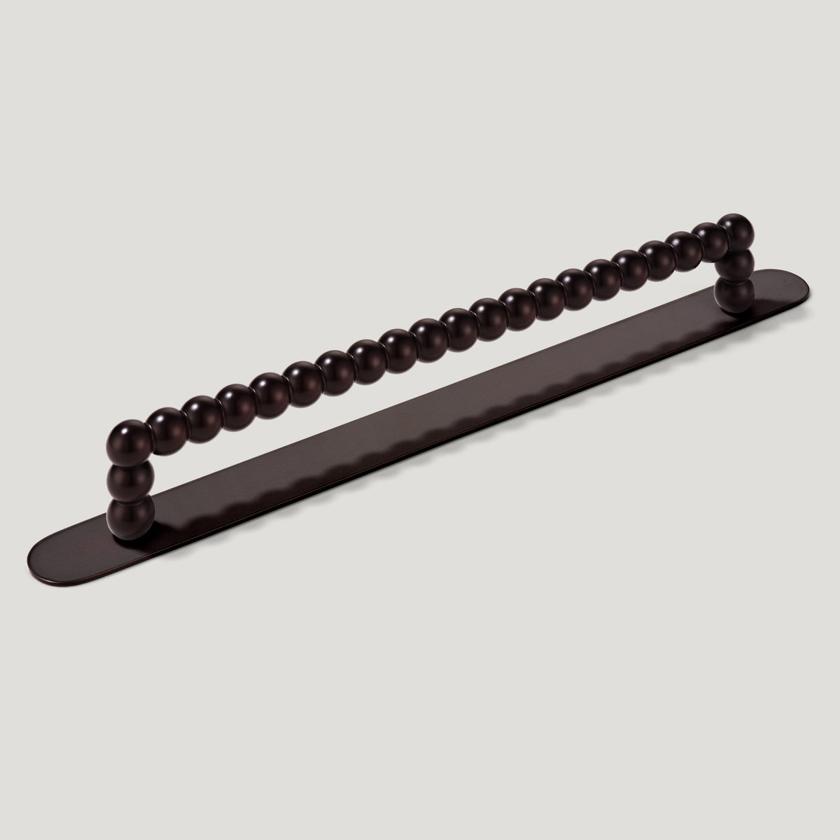 Plank Hardware Cabinetry 235mm (220mm CC) / With Backplate BOBBIN Handle - Blackened Bronze