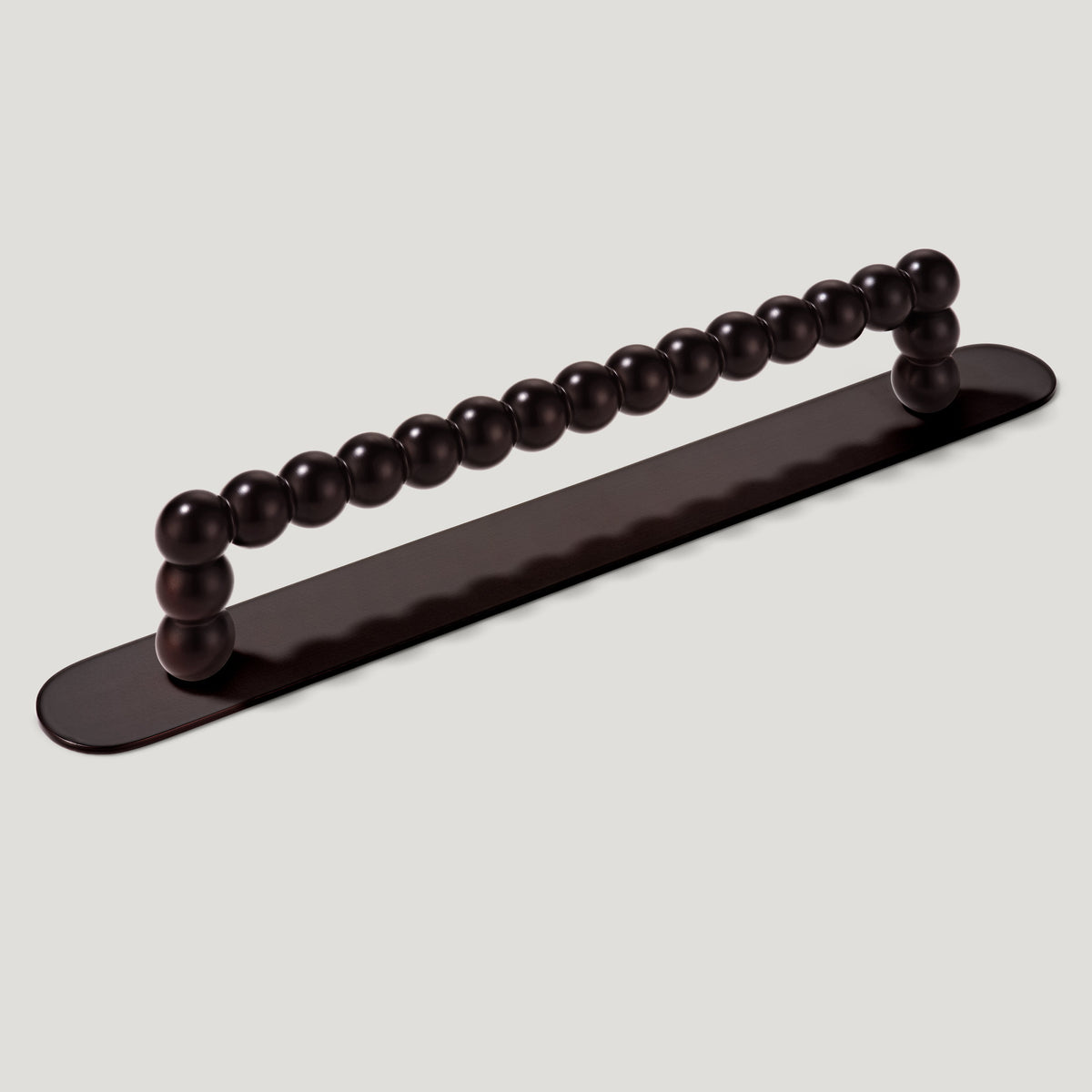 Plank Hardware Cabinetry 175mm (160mm CC) / With Backplate BOBBIN Handle - Blackened Bronze