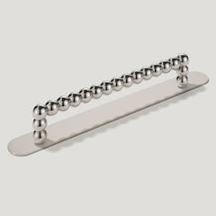 Plank Hardware Cabinetry 175mm (160mm CC) / Handle with Backplate BOBBIN Handle - Polished Nickel