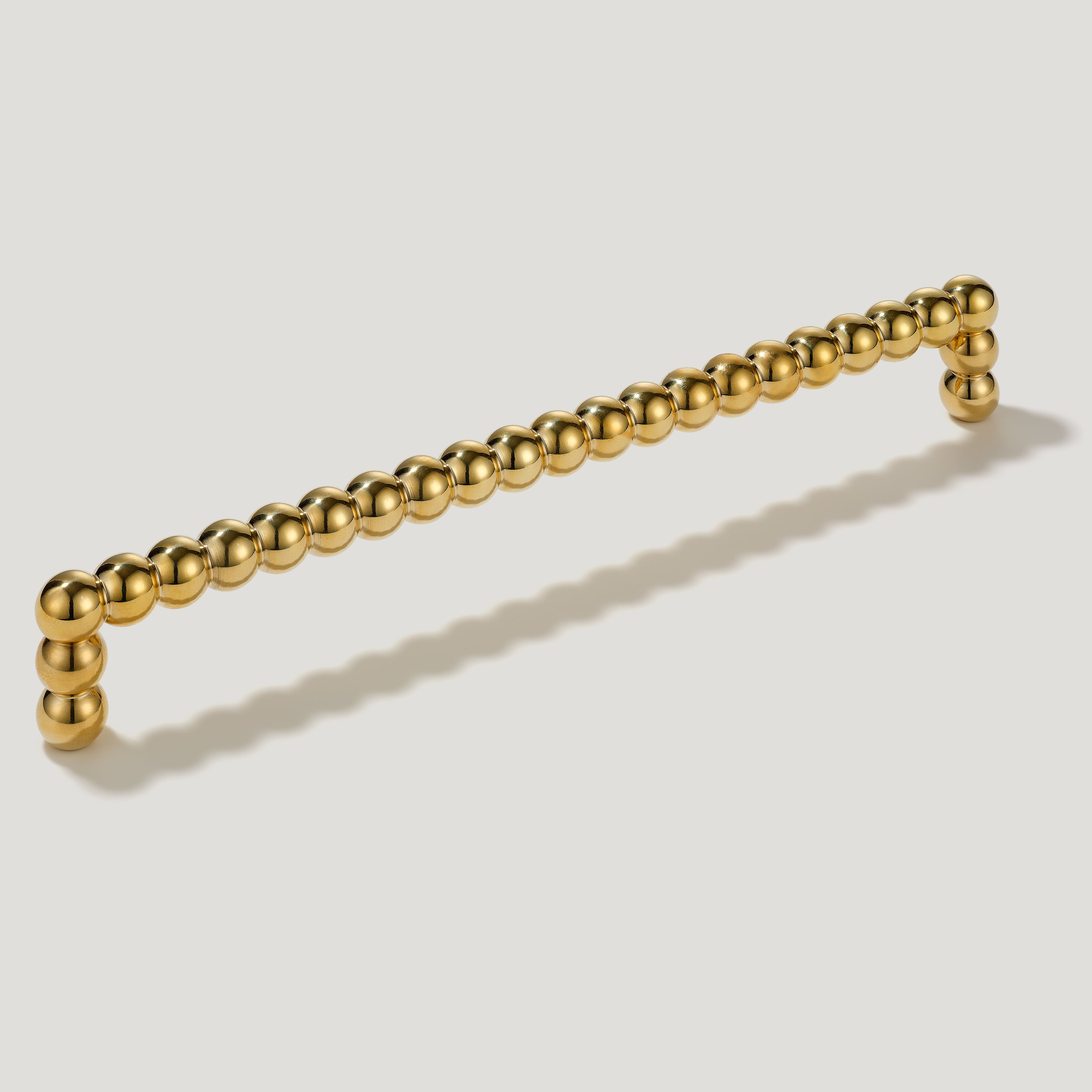 Plank Hardware Cabinetry 235mm (220mm CC) / Handle Only BOBBIN Handle - Unlacquered Brass