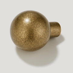 Plank Hardware Cabinetry BOBBIN Knob - Aged Brass