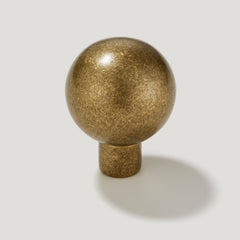 BOBBIN Ball Knob - Aged Brass