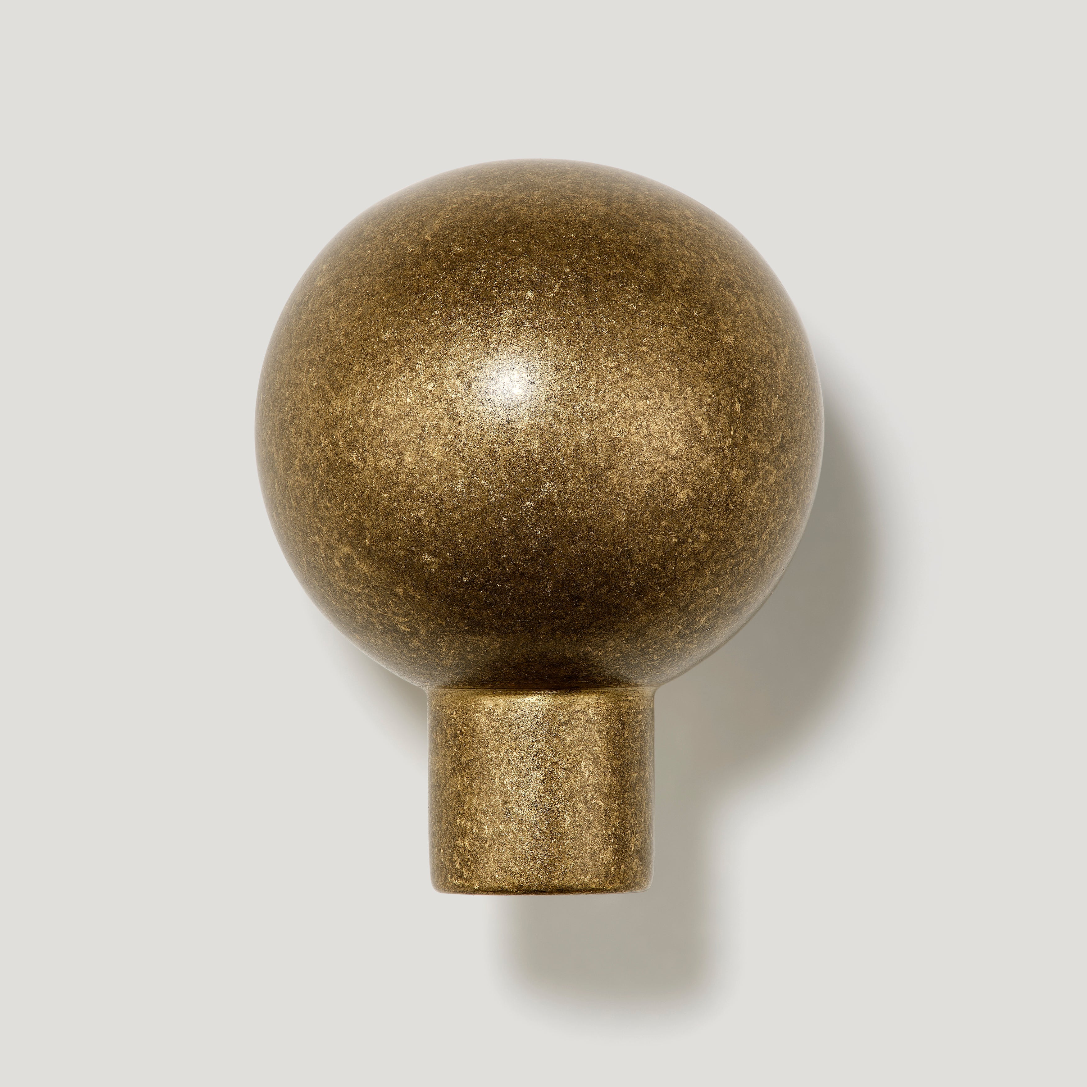 Plank Hardware Cabinetry BOBBIN Knob - Aged Brass