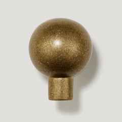 Plank Hardware Cabinetry BOBBIN Knob - Aged Brass