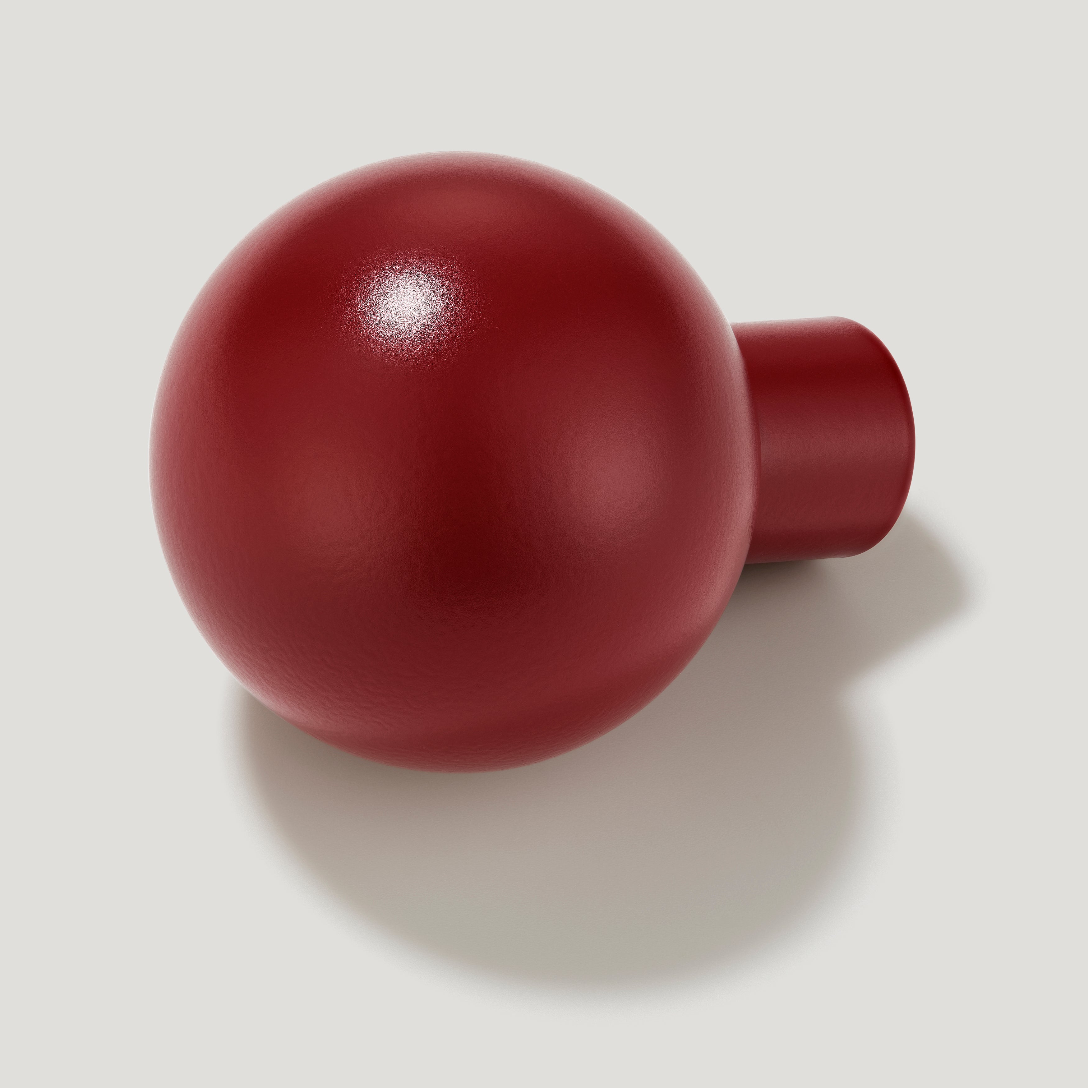 Plank Hardware Cabinetry BOBBIN Knob - Burgundy