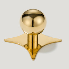 Bouton de boule BOBBIN - Laiton non verni