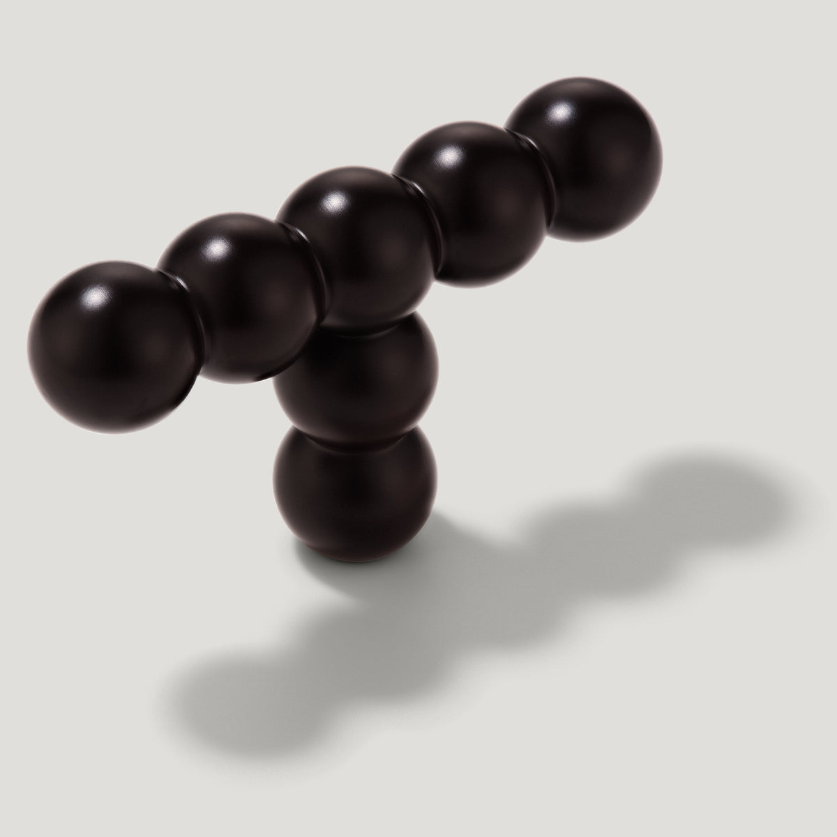 Plank Hardware Cabinetry BOBBIN Single T Handle - Blackened Bronze