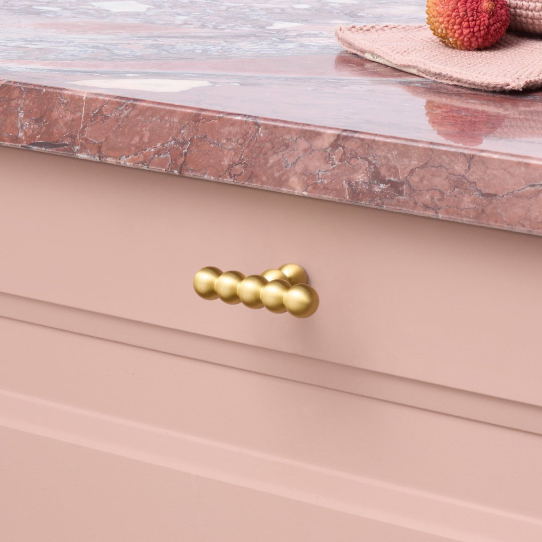 Plank Hardware Cabinetry BOBBIN Single T Handle - Brass