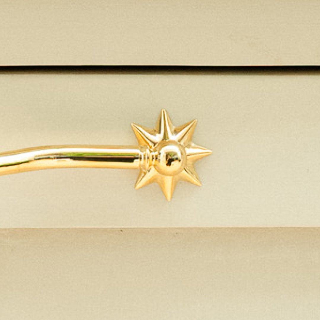 Plank Hardware Cabinetry CECELIA Backplate - Unlacquered Brass